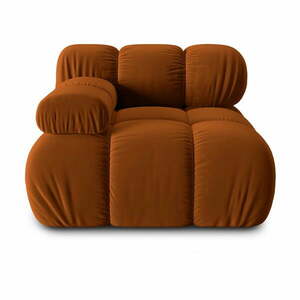 Narancssárga bársony kanapé modul (bal oldali) Bellis – Micadoni Home kép