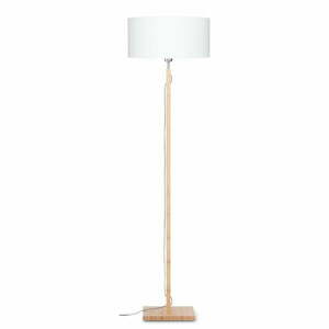 Fuji állólámpa fehér búrával és bambusz lámpatesttel - Good&Mojo kép