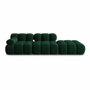 Zöld bársony kanapé 282 cm Bellis – Micadoni Home kép