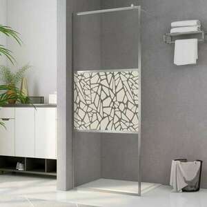 vidaXL zuhanyfal kőmintás ESG üveggel 100 x 195 cm kép