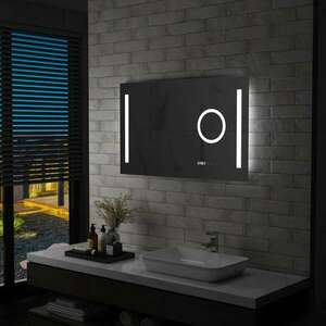 vidaXL LED-es fürdőszobai tükör érintésérzékelővel 100 x 60 cm kép