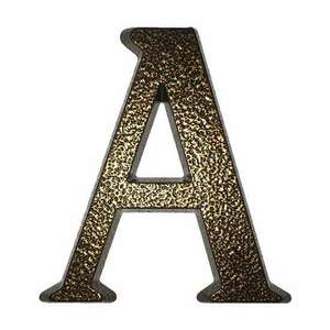Alumínium házszám "A" betű barna 10cm 3970011 kép