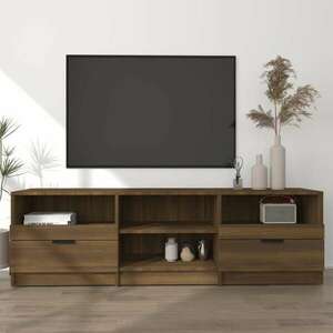 vidaXL barna tölgy színű szerelt fa TV-szekrény 150 x 33, 5 x 45 cm kép