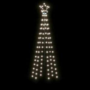 vidaXL hideg fehér fényű karácsonyfa tüskével 108 LED-del 180 cm kép