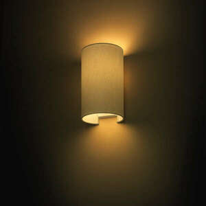 RON W 15/25 fali lámpa Chintz világosszürke/fehér PVC 230V E27 28W kép