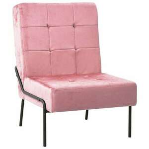 vidaXL rózsaszín bársony pihenőszék 65 x 79 x 87 cm kép