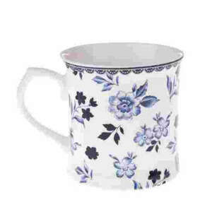 DAK.NOP5117 Porcelánbögre kék vegyes virágos, 400ml kép