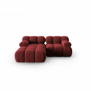Piros bársony kanapé 191 cm Bellis – Micadoni Home kép