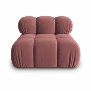 Rózsaszín bársony kanapé modul (középső rész) Bellis – Micadoni Home kép