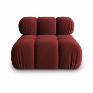 Piros bársony kanapé modul (középső rész) Bellis – Micadoni Home kép