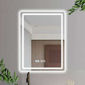 Adria 60 cm széles fali szögletes LED okostükör ambient világítás... kép