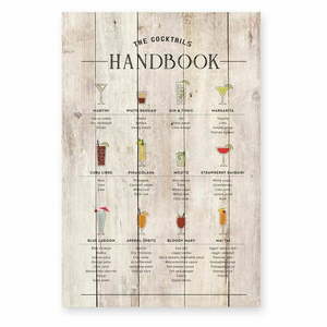 Fa falitábla 40x60 cm Cocktails Handbook – Really Nice Things kép