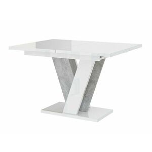 Asztal Goodyear 125 (Fényes fehér + Szürke) kép