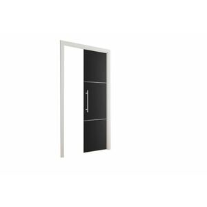 EVAN 70 tolóajtó + ajtókeret, 70x205, fekete kép