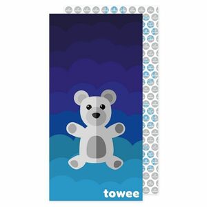 Towee Teddy Bear gyorsan száradó törölköző kék , 70 x 140 cm kép