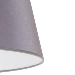 Cone lámpaernyő 22, 5cm, szürk/fehér festett vászon kép