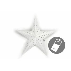 Karácsonyi csillag időzítővel 60 cm 10LED fehér kép