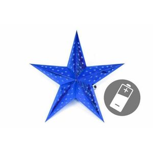 NEXOS Karácsonyi csillag időzítővel 60 cm 10 LED kék kép