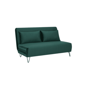 Zöld kinyitható kanapé ZENIA VELVET kép
