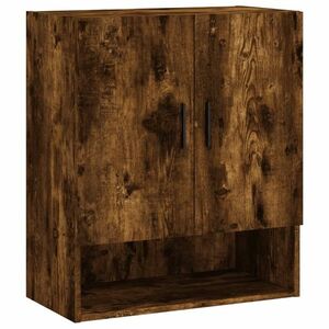 vidaXL füstös tölgyszínű szerelt fa fali szekrény 60 x 31 x 70 cm kép