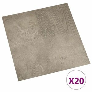 vidaXL 20 db szürke öntapadó PVC padlólap 1, 86 m² kép