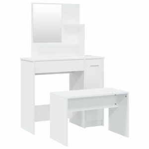vidaXL fehér fésülködőasztal-szett 86, 5 x 35 x 136 cm kép