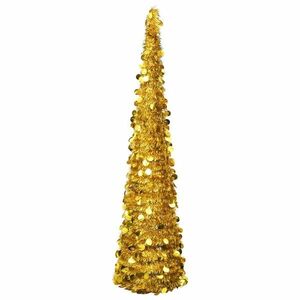 vidaXL aranyszínű pop-up PET műkarácsonyfa 180 cm kép