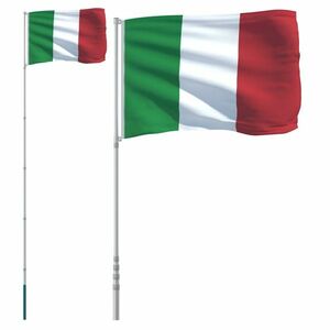 vidaXL olasz alumínium zászló és rúd 5, 55 m kép