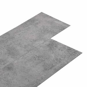 vidaXL barna cement 2 mm-es öntapadó PVC padlóburkoló lapok 5, 21m² kép