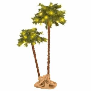 vidaXL karácsonyfa LED-ekkel 90 cm és 150 cm kép
