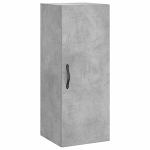 vidaXL betonszürke szerelt fa fali szekrény 34, 5x34x90 cm kép