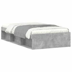 vidaXL betonszürke ágykeret 90 x 200 cm kép
