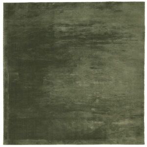 vidaXL HUARTE erdőzöld rövid szálú puha és mosható szőnyeg 160x160 cm kép