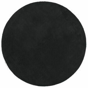 vidaXL HUARTE fekete rövid szálú puha és mosható szőnyeg Ø 160 cm kép