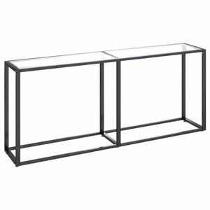 vidaXL átlátszó edzett üveg tálalóasztal 180 x 35 x 75, 5 cm kép