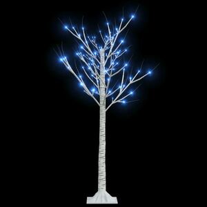 vidaXL 120 LED-es bel-/kültéri kék fűzfa karácsonyfa 1, 2 m kép