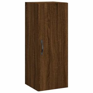 vidaXL barna tölgyszínű szerelt fa fali szekrény 34, 5 x 34 x 90 cm kép
