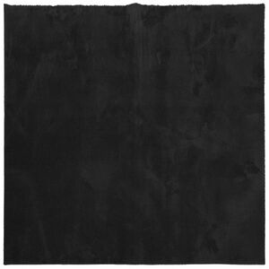 vidaXL HUARTE fekete rövid szálú puha és mosható szőnyeg 240 x 240 cm kép
