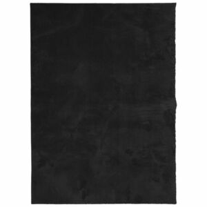 vidaXL HUARTE fekete rövid szálú puha és mosható szőnyeg 160 x 230 cm kép