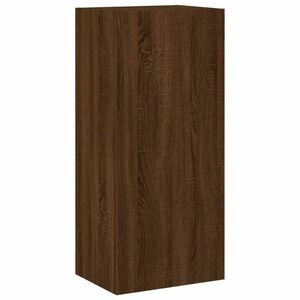 vidaXL barna tölgyszínű szerelt fa fali TV-szekrény 40, 5 x 30 x 90 cm kép