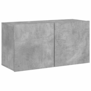 vidaXL betonszürke falra szerelhető TV-szekrény 80 x 30 x 41 cm kép