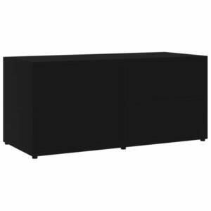 vidaXL fekete forgácslap TV-szekrény 80 x 34 x 36 cm kép