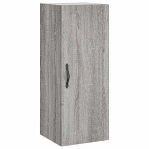Szürke sonoma szerelt fa fali szekrény 34, 5x34x90 cm kép