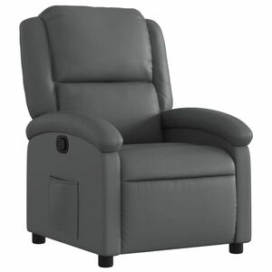 vidaXL szürke műbőr dönthető fotel kép