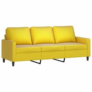 vidaXL 3 személyes sárga bársony kanapé 180 cm kép