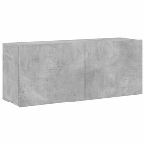 vidaXL betonszürke falra szerelhető TV-szekrény 100 x 30 x 41 cm kép