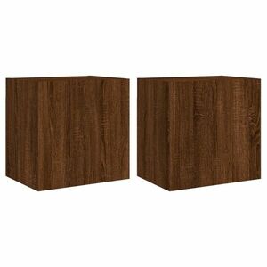 vidaXL 2 db barna tölgy szerelt fa fali TV-szekrény 40, 5 x 30 x 40 cm kép