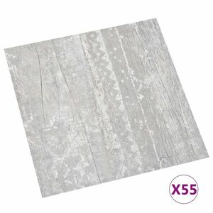 vidaXL 55 db szürke öntapadó PVC padlólap 5, 11 m² kép