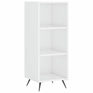 vidaXL magasfényű fehér szerelt fa polcos szekrény 34, 5 x 32, 5 x 90 cm kép