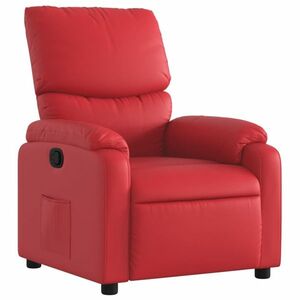vidaXL piros műbőr dönthető fotel kép